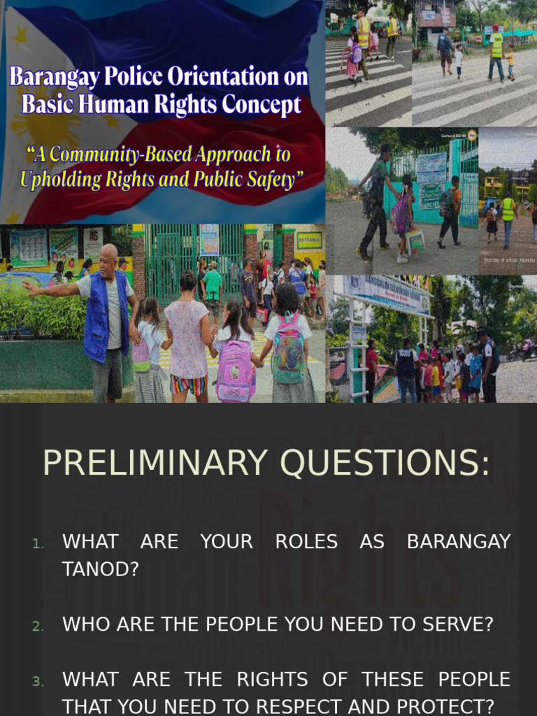 Barangay Police: Roles in Human Rights | PDF | Human Rights | Police