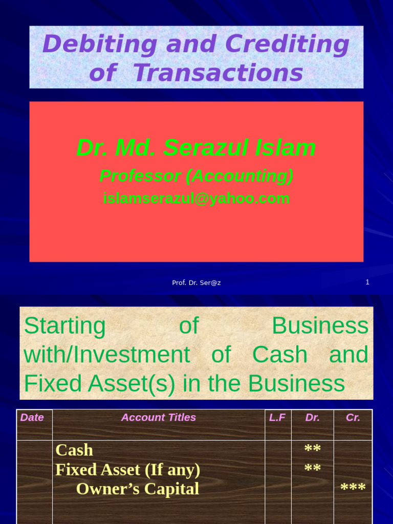 Accounting Transactions Overview Guide | PDF | Debits And Credits | Expense