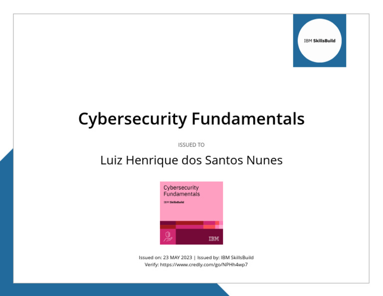 CybersecurityFundamentals Badge20230523 28 4zjd62 | PDF