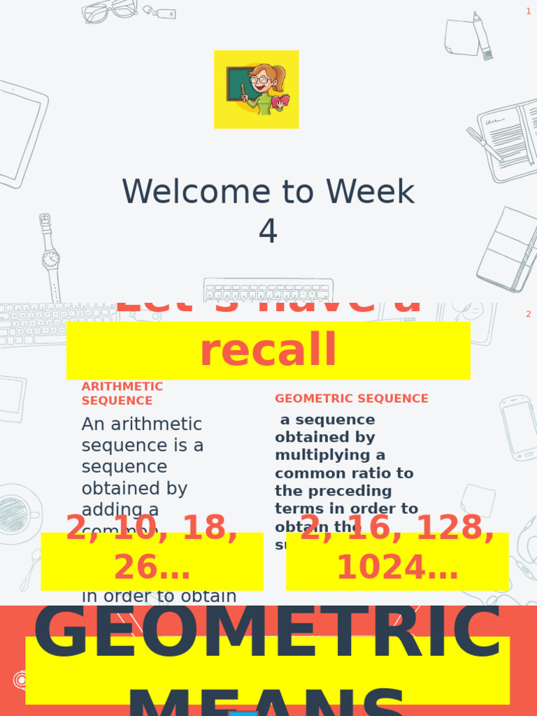 geometric means | PDF | Arithmetic | Numbers