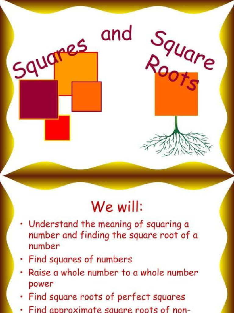 Square and Square Root | PDF