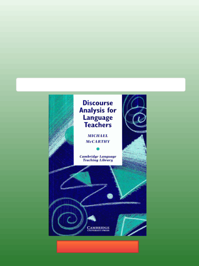 Discourse Analysis For Language Teachers PDF Download | PDF | Human ...