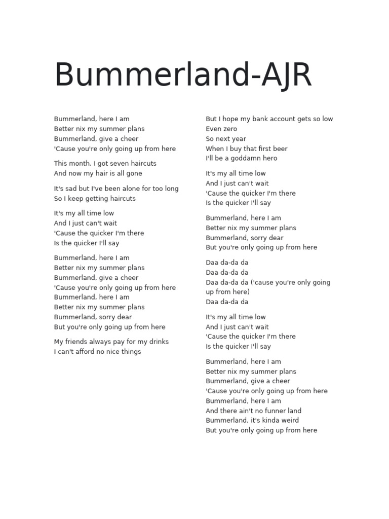 Bummer Land | PDF