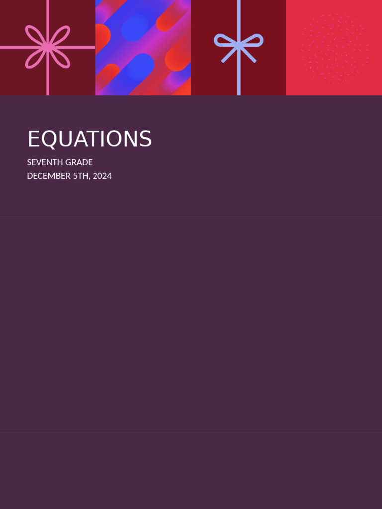EQUATIONS | PDF
