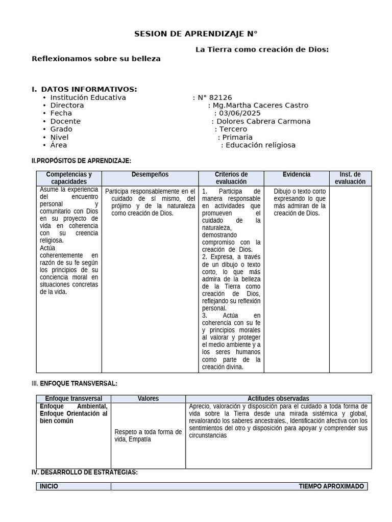 La Tierra Como Creac | PDF | Aprendizaje | Amor