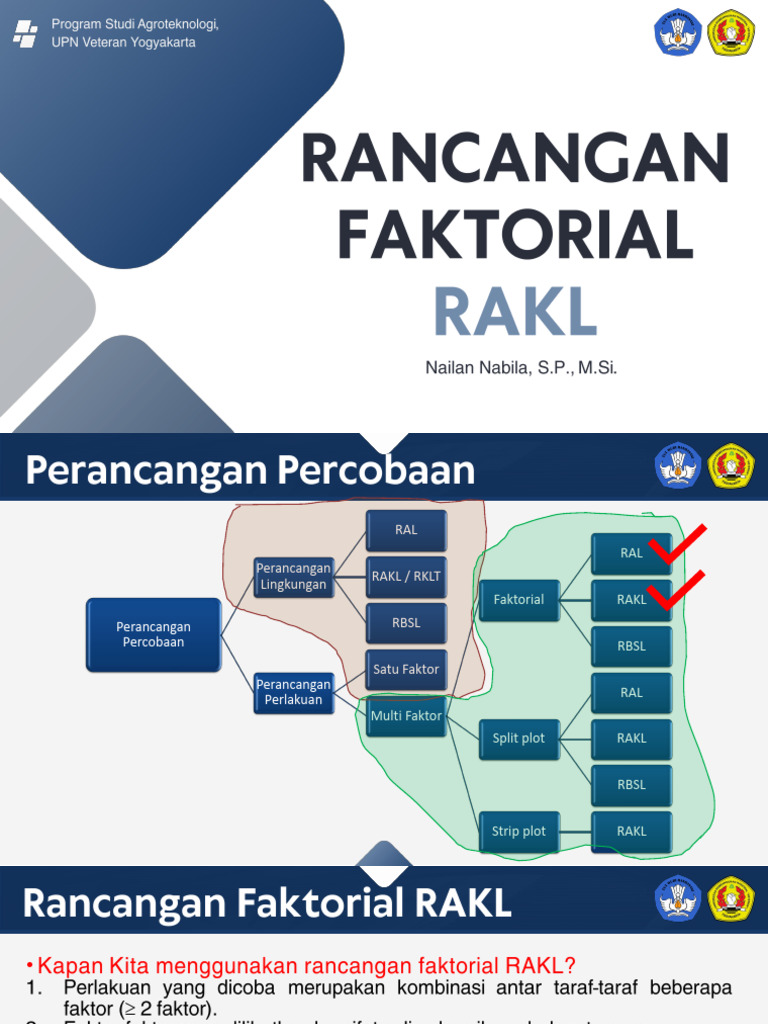 Rancangan Faktorial RAKL | PDF