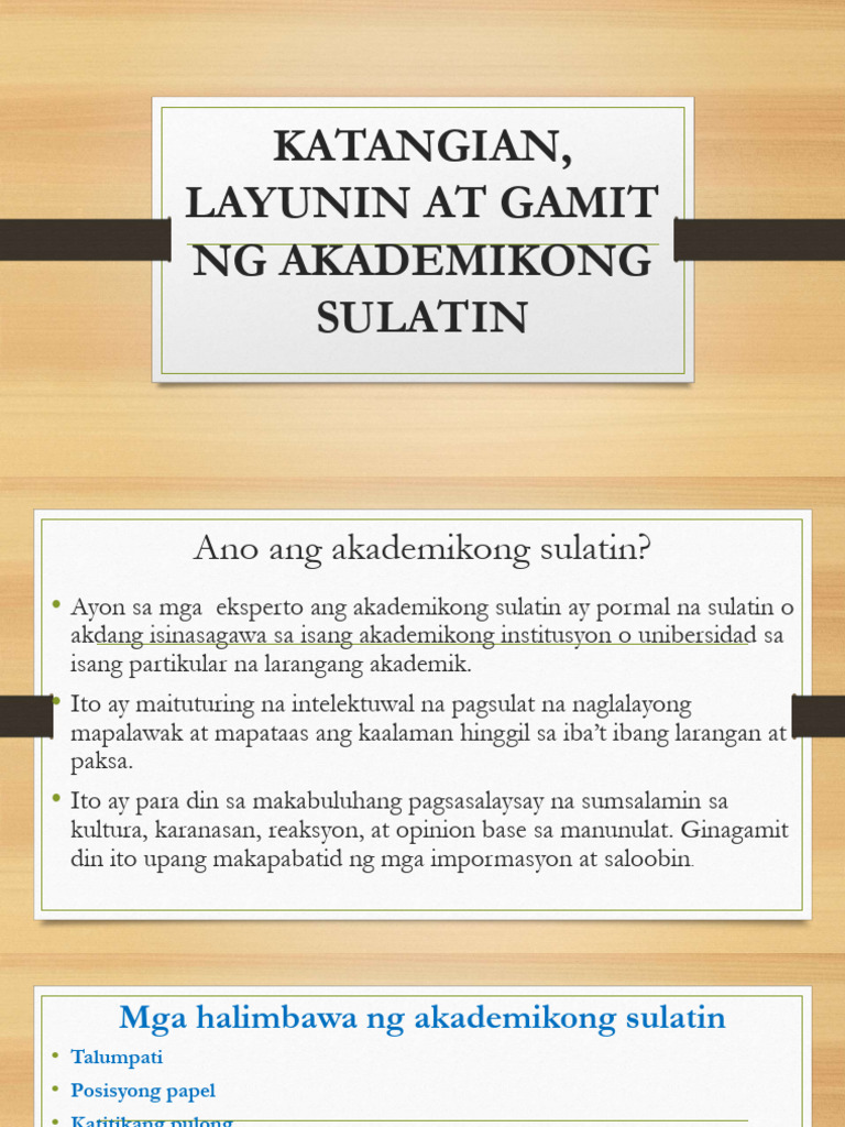Filipino Lesson | PDF
