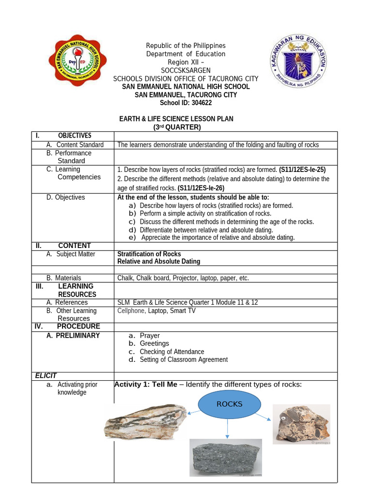 Earth & Life Science Lesson Plan: Rocks | PDF | Rock (Geology ...