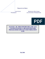 MDP - CSF - Version - Mai - 2006 (Contrats Spéciaux de Formation)