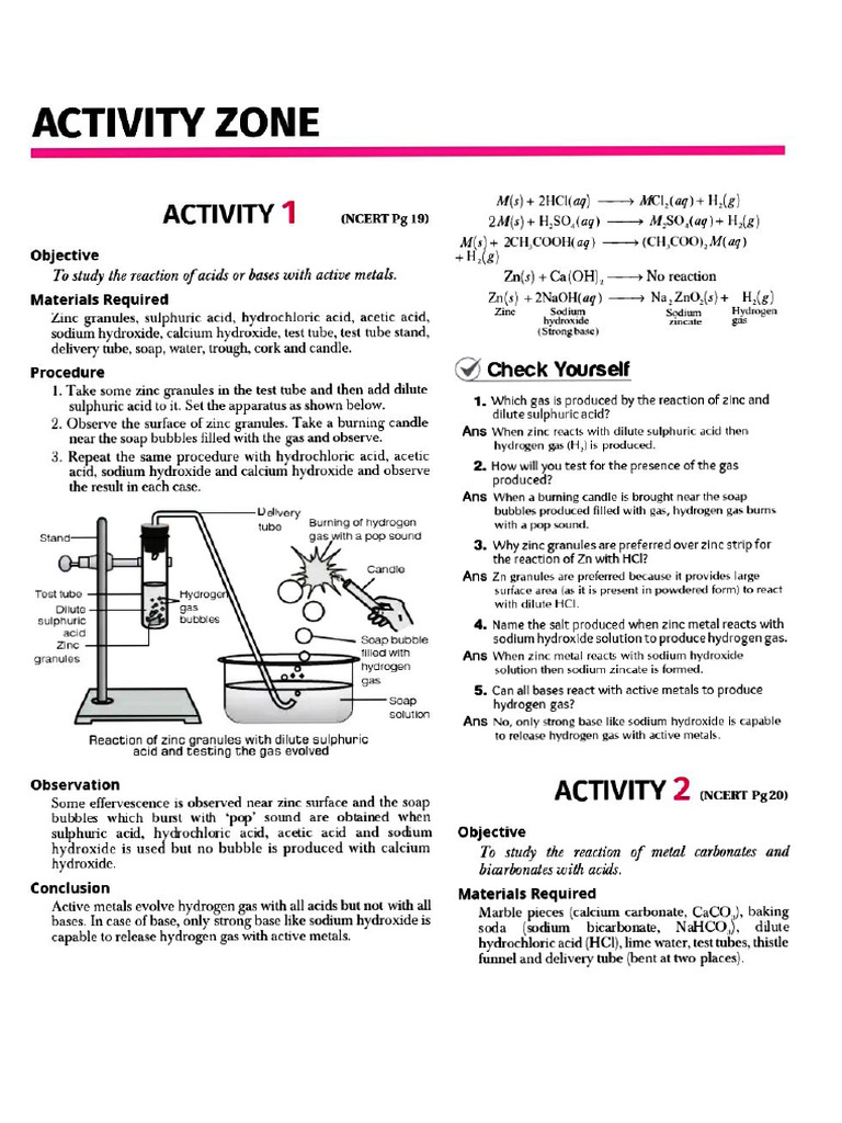 Chem CH2 Activities | PDF