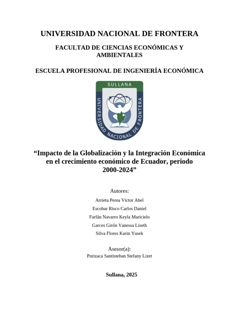 Impacto de la Globalización en Ecuador | PDF | Producto Interno Bruto ...