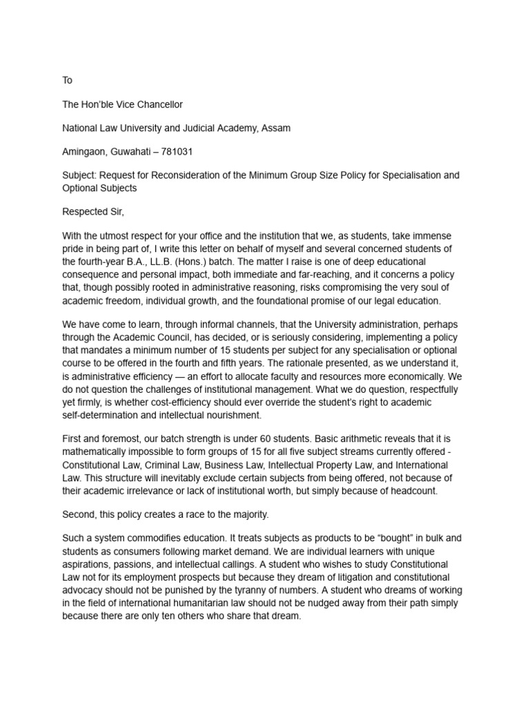 Reconsideration Request on Group Size Policy | PDF | Justice | Crime ...