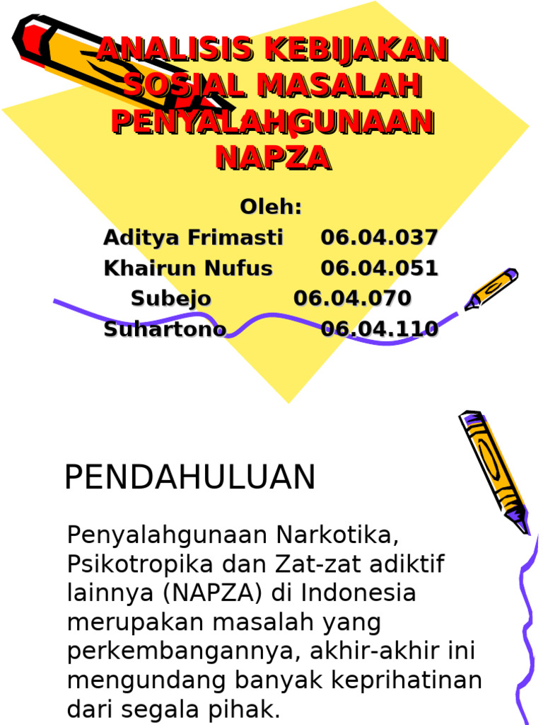 Kebijakan Penanggulangan Penyalahgunaan NAPZA | PDF