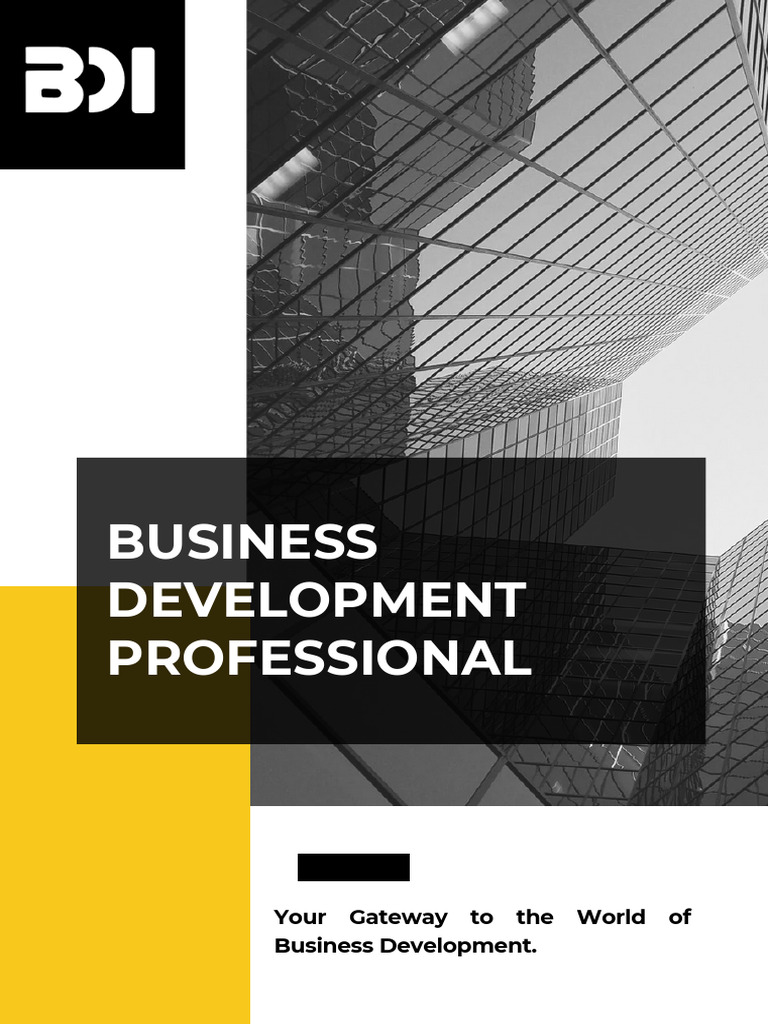 Business Development Professional Program | PDF | Marketing | Customer ...