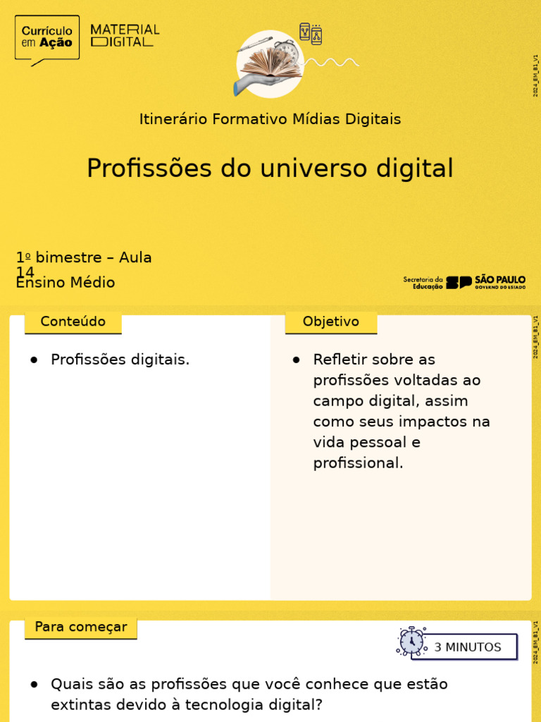 Profissões no Mundo Digital | PDF | Redes sociais | Cultura Popular e ...