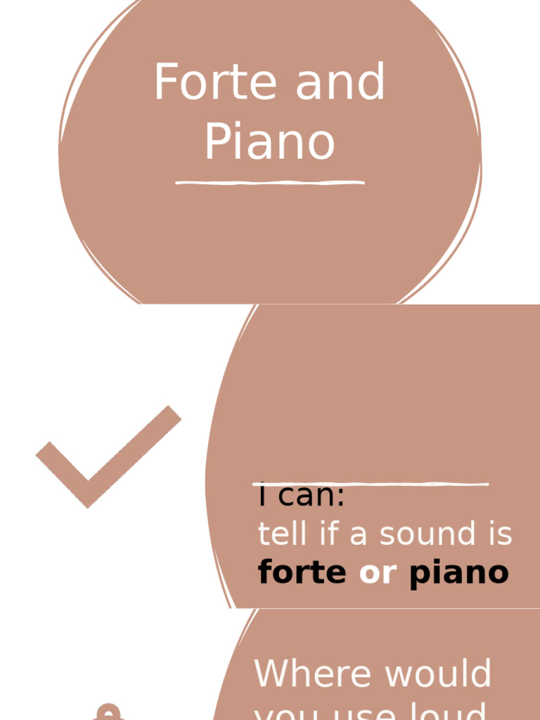 Forte, Piano | PDF