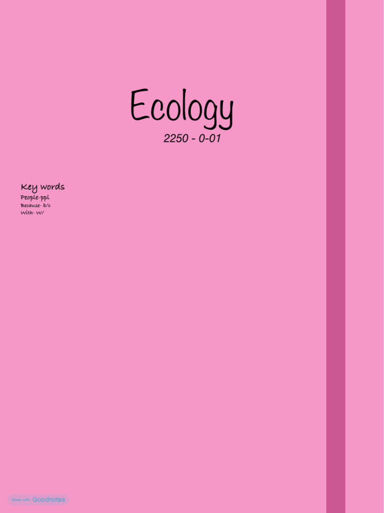 Ecology Notes | PDF | Greenhouse Effect | Benthic Zone