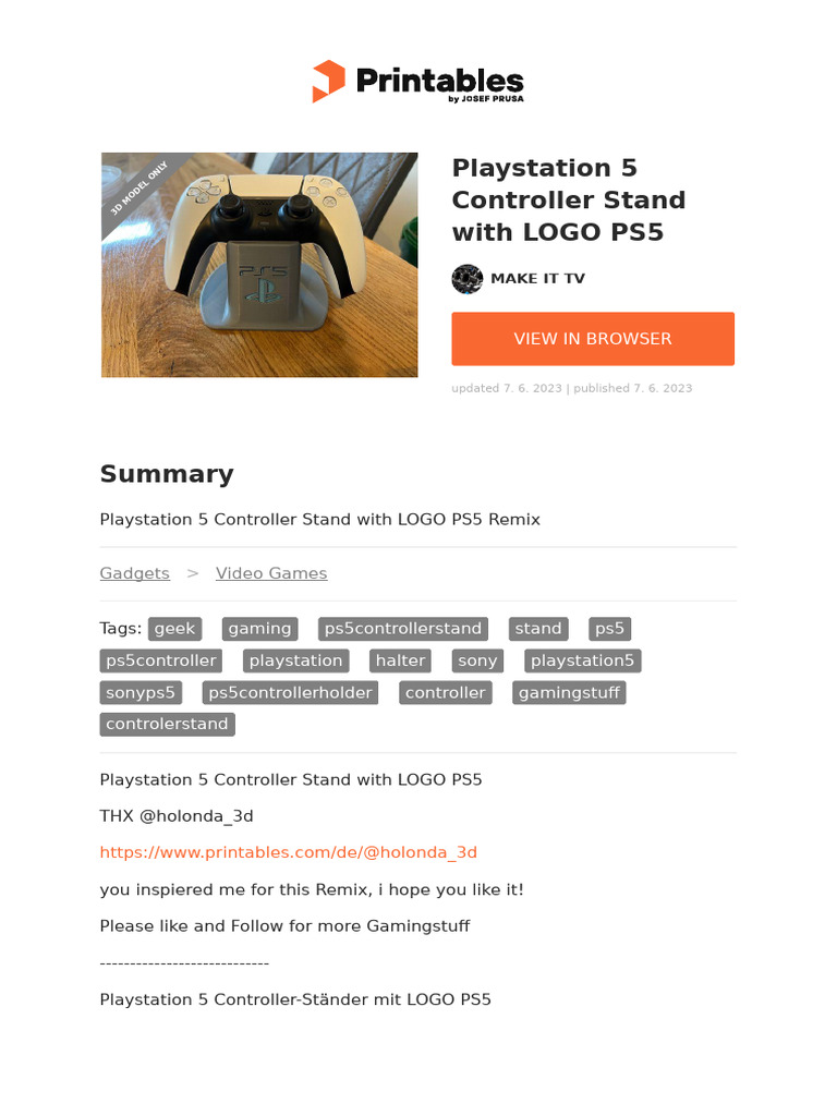 Playstation 5 Controller Stand With Logo Ps5 9af38d6c 4a80 4df8 A864 ...