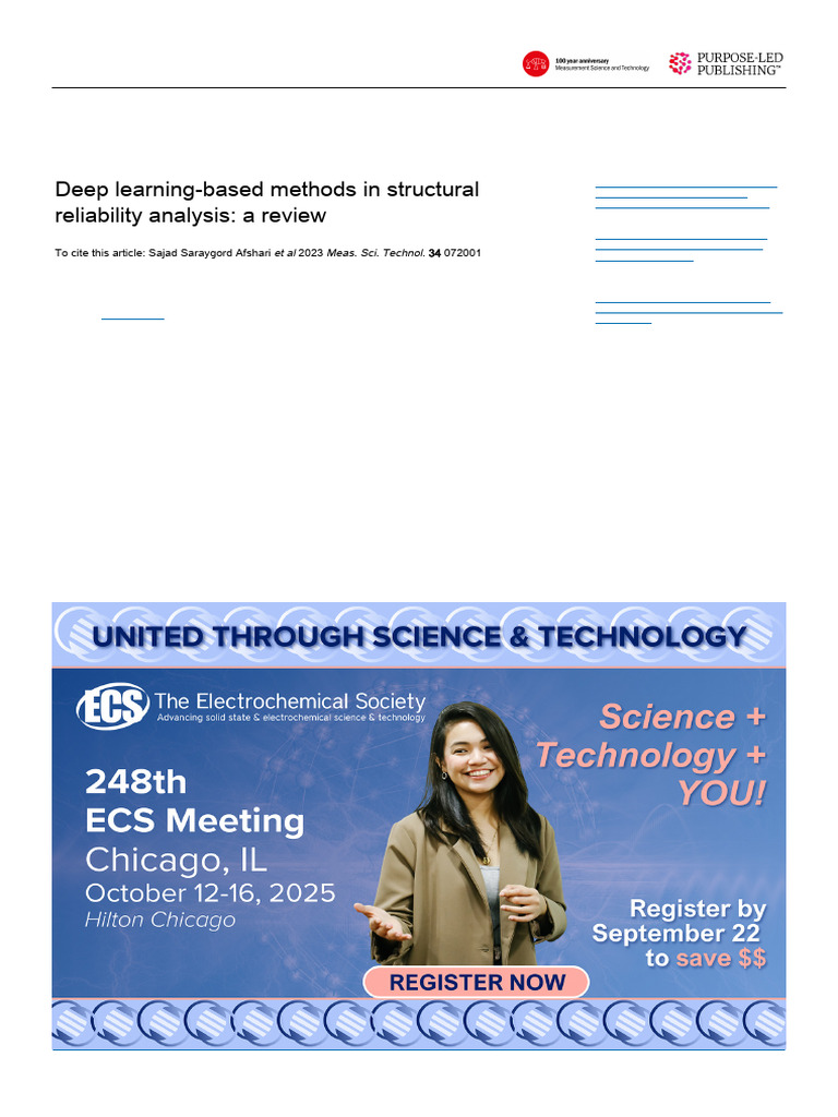 Deep Learning in Structural Reliability Analysis | PDF | Machine ...