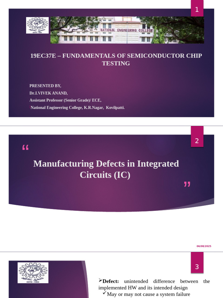 Semiconductor Chip Testing Fundamentals | PDF | Semiconductor Device ...