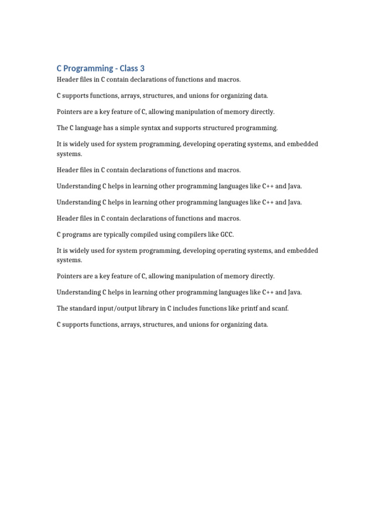 Class 3 | PDF