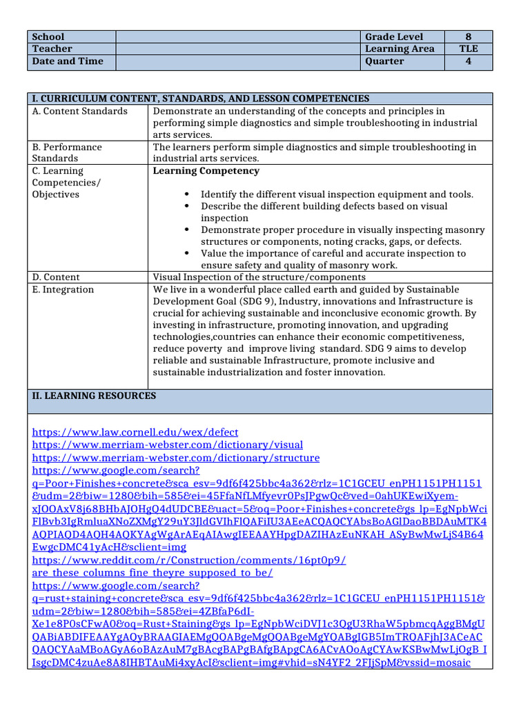 Visual Inspection in Industrial Arts | PDF | Concrete | Corrosion