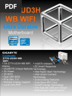 Download Gigabyte GA-Z77X-UD3H-WB WiFi Motherboard by GIGABYTE UK SN89795005 doc pdf