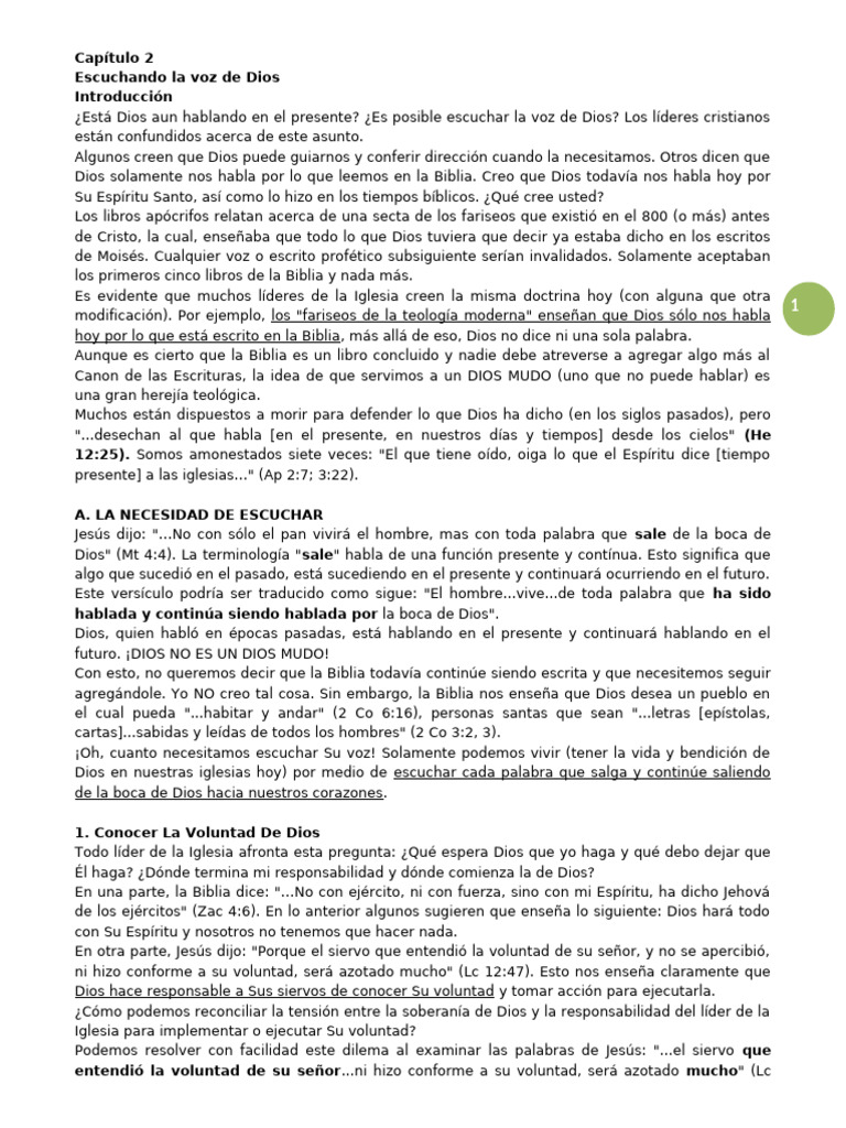 Escuchar la Voz de Dios Hoy | PDF | Biblia | Jesús
