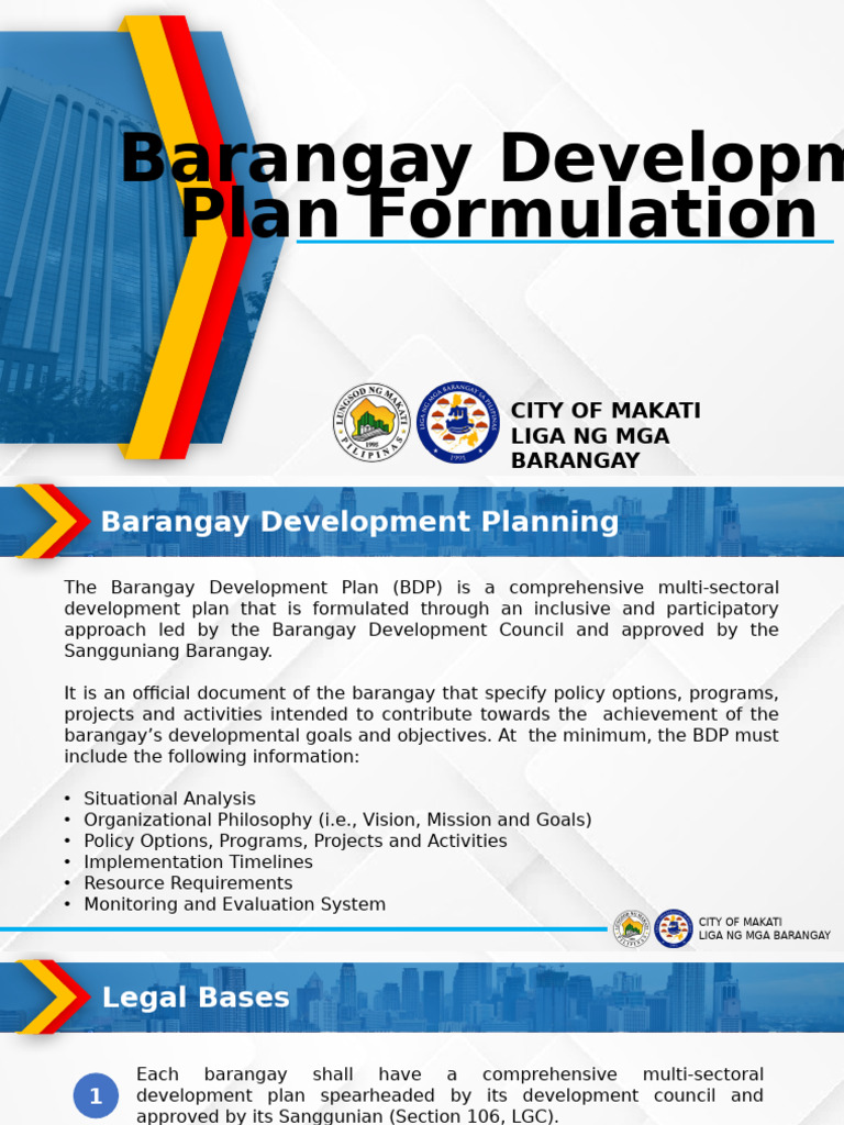 Barangay Development Plan Overview | PDF | Economies