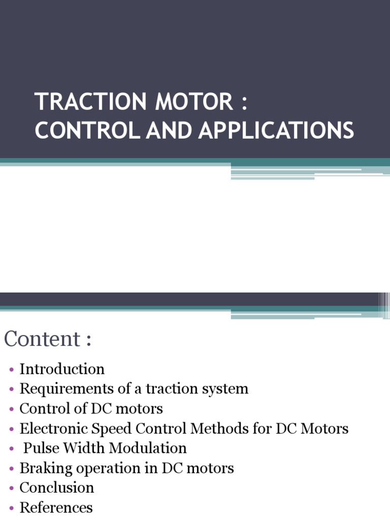Traction Motor Control in Railways | PDF | Electric Motor | Components