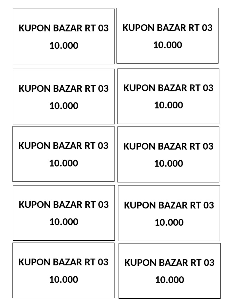 Kupon Bazar | PDF