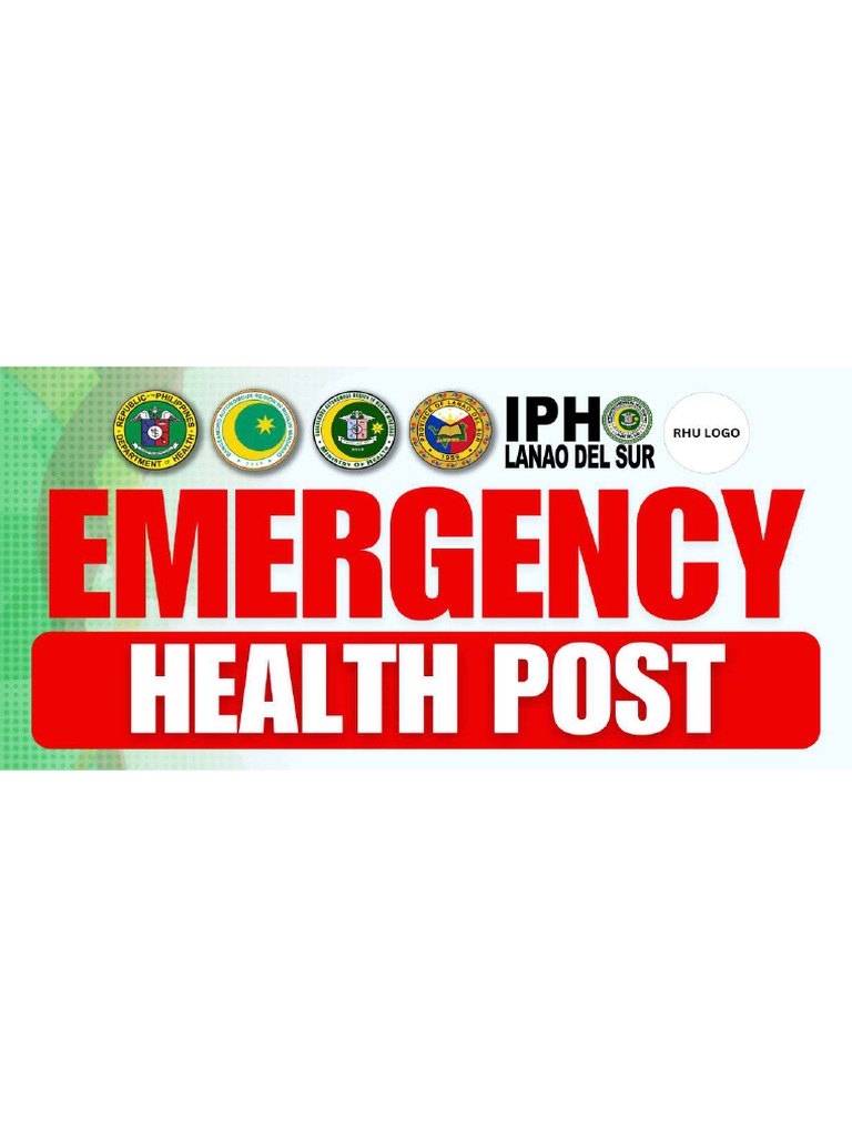 Emergency Health Post | PDF