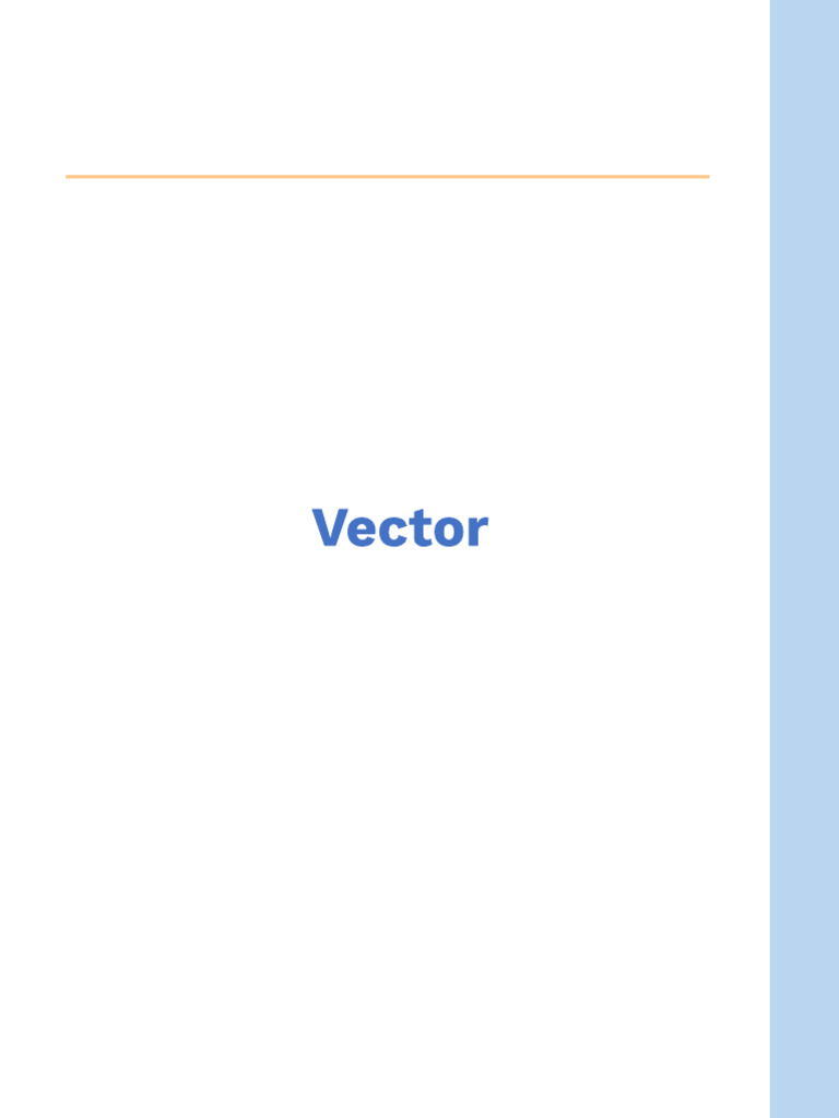 Vector | PDF