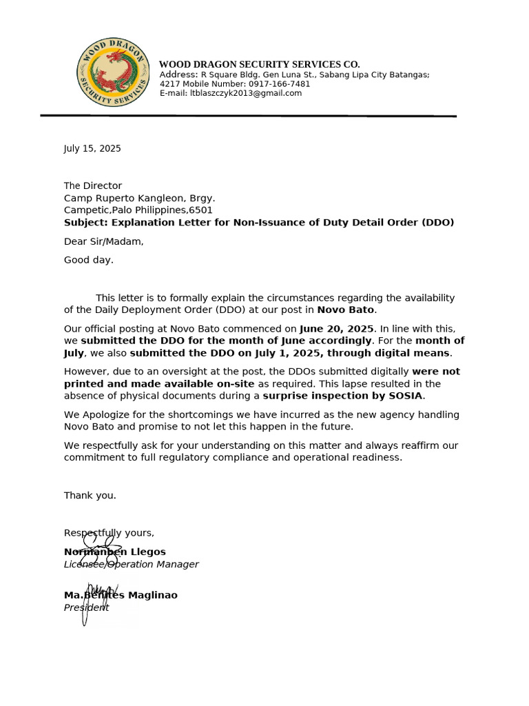 Explanation for DDO Non-Issuance | PDF