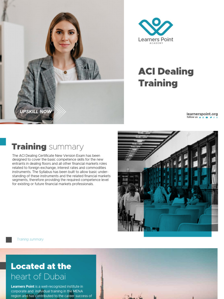 ACI Dealing Certificate Training Overview | PDF | Futures Contract ...