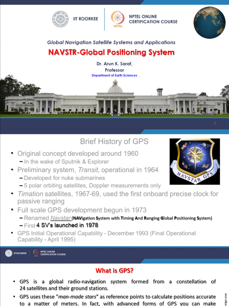 Overview of Global Positioning System | PDF | Global Positioning System ...