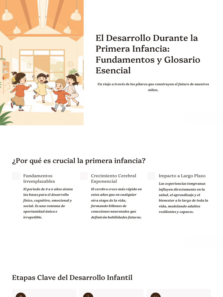 Clase6 El Desarrollo Durante La Primera Infancia Fundamentos y Glosario ...