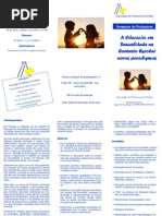 desdobrável A educação em sexualidade