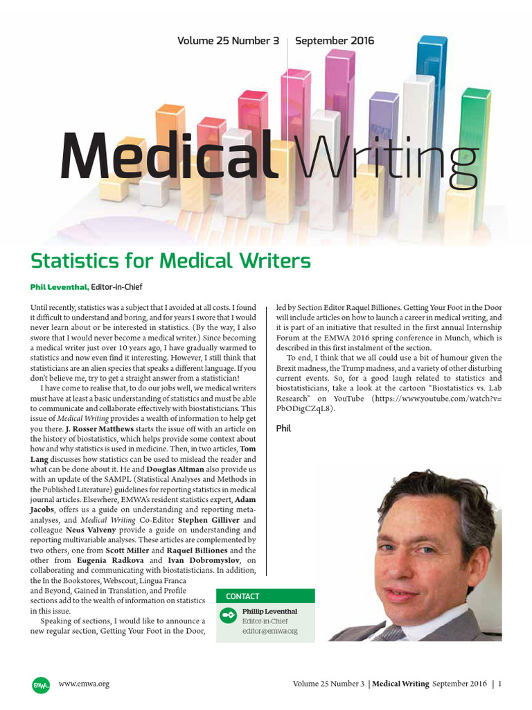Mew 253 Statistics For Medical Writers | PDF | Communication | Science