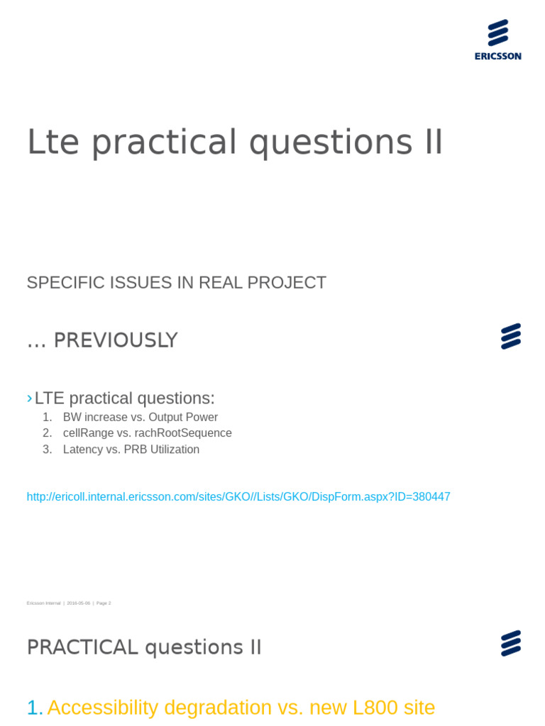 LTE Practical Questions and Issues | PDF | Mimo | Radio Technology