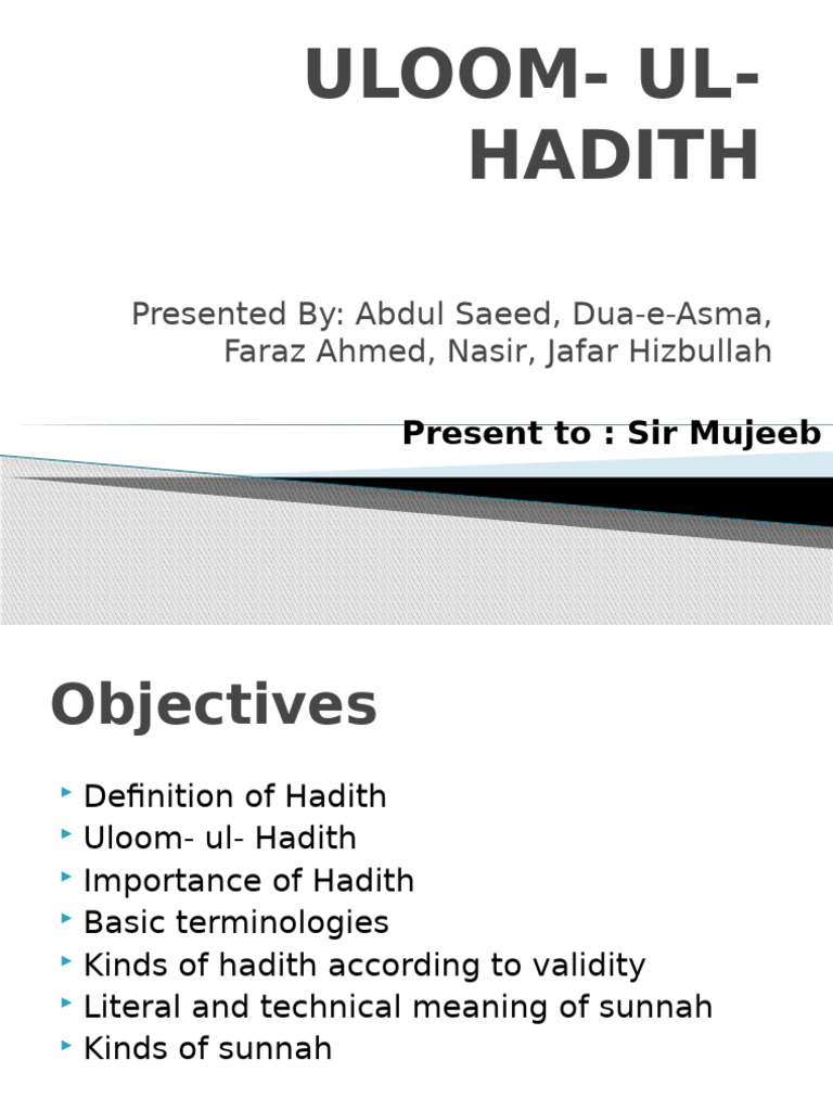 HADITH Dua-e-Asma, BSN Generic Program Classes | PDF | Hadith | Banu Hashim