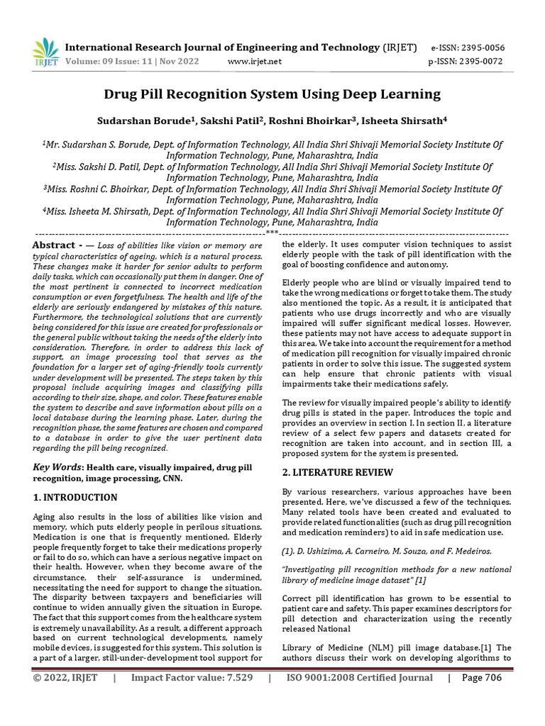 Deep Learning for Pill Recognition | PDF | Deep Learning | Databases