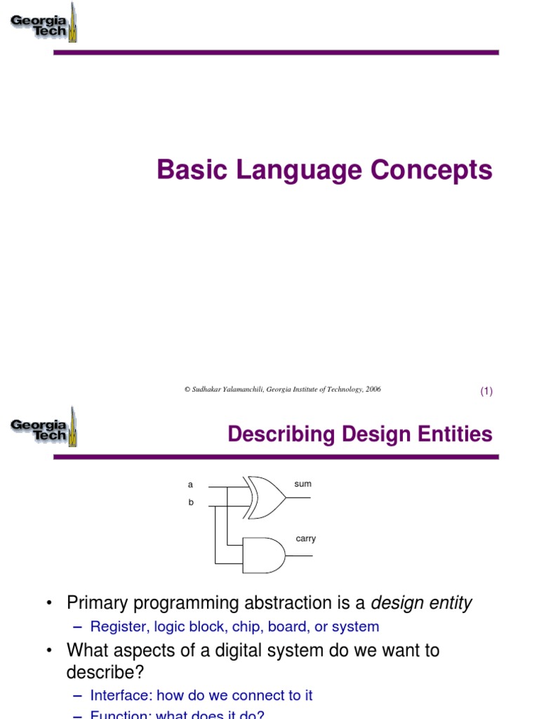 VHDL Tutorial Chapter 3 | PDF | Vhdl | Library (Computing)
