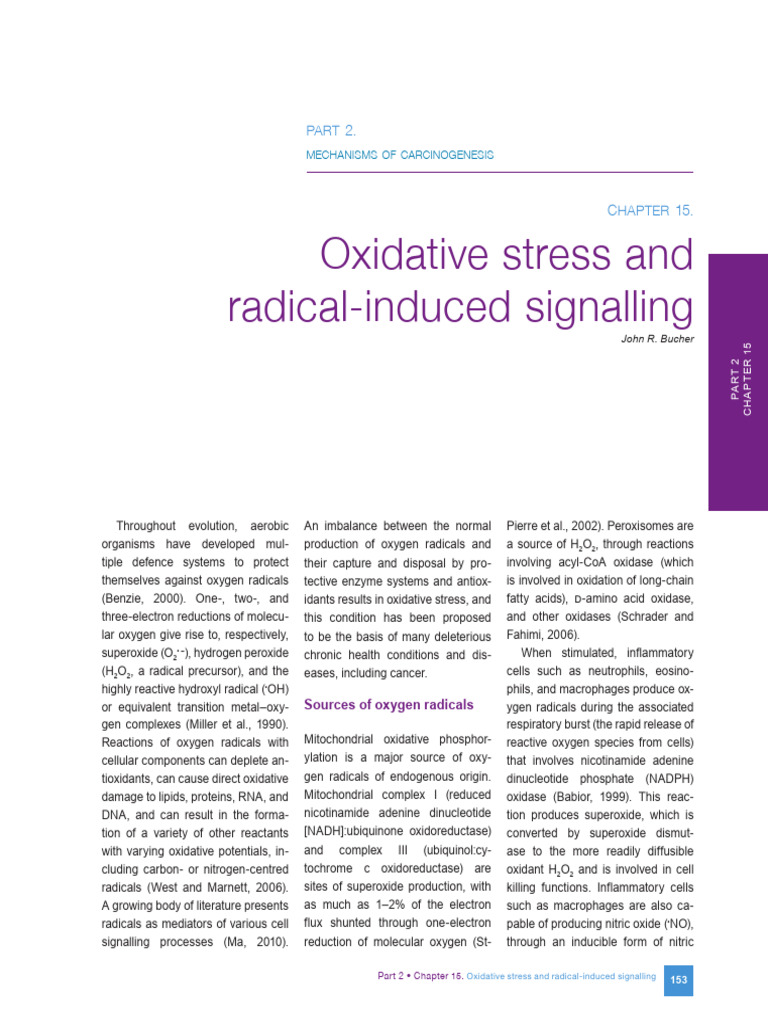 Oxidative Stress and Cancer Signaling | PDF | Redox | Antioxidant