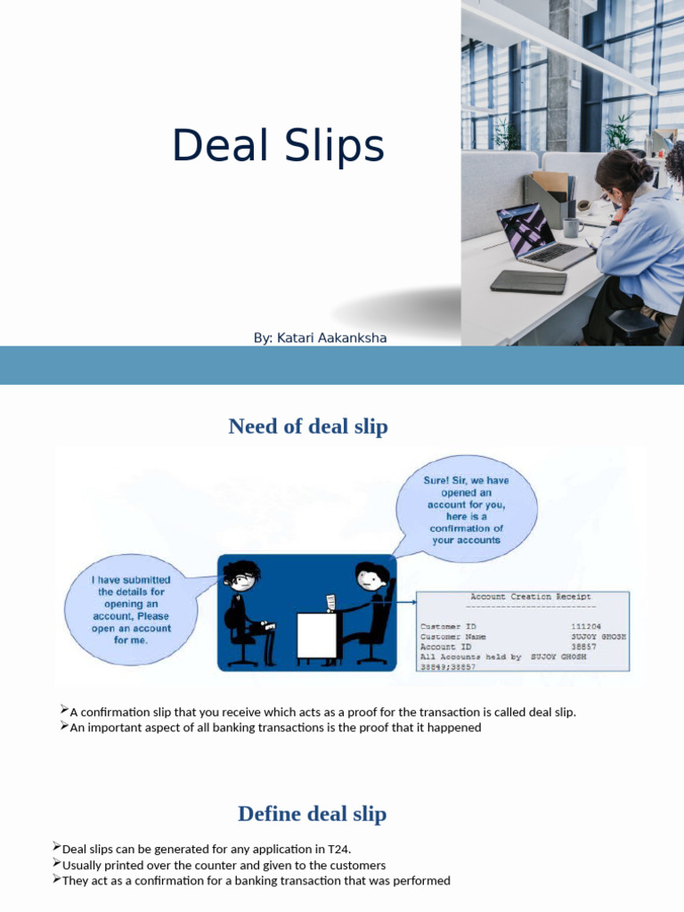 Deal Slip | PDF | Keyboard Shortcut | Server (Computing)