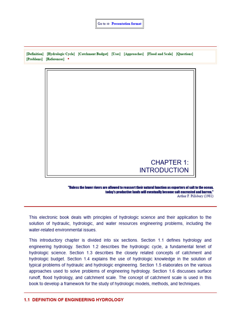 Principles of Engineering Hydrology | PDF | Hydrology | Discharge ...