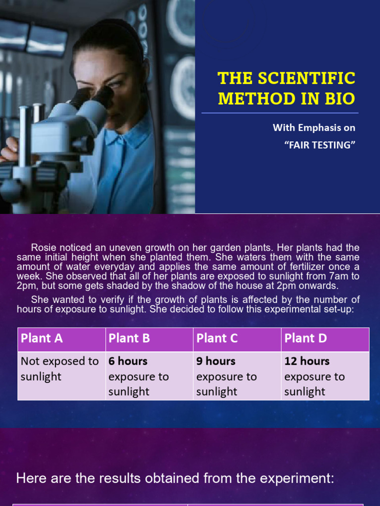 Lesson 1.3 - Scientific Method & Fair Testing | PDF | Experiment | Inquiry