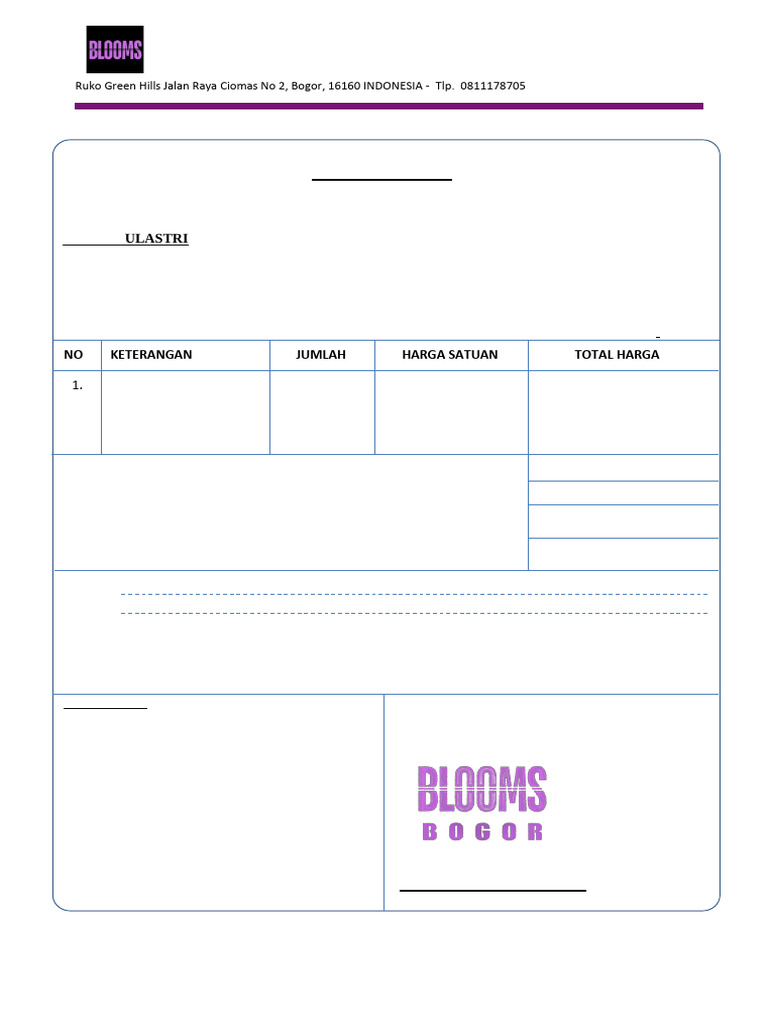 Invoice Pembelian Botol Spray 50 ML | PDF
