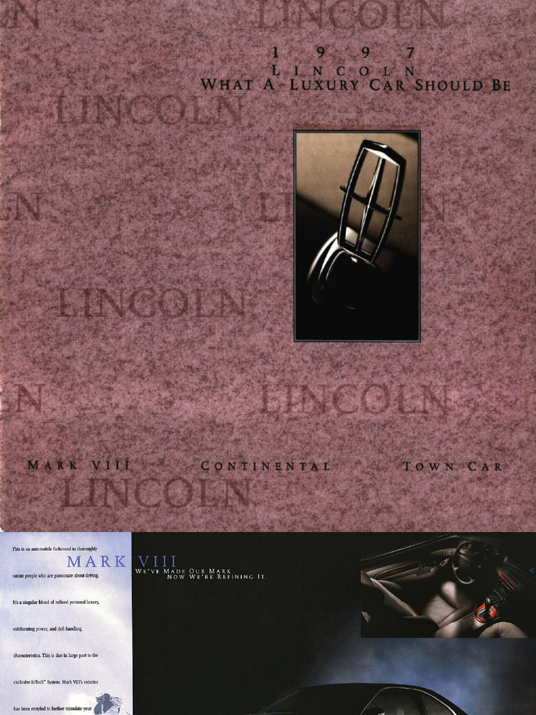 Lincoln US Full Line 1997 | PDF