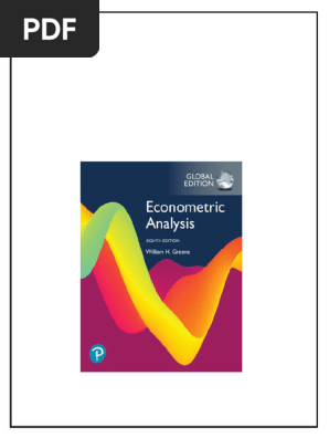 Econometric Analysis Global Edition 8th Edition William H